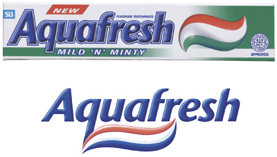 Редизайн логотипа зубной пасты Aquafresh
